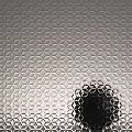 Modern Silver Metallic Interior Wall With Geometric Patterns And Striped Texture 3d model