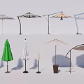 Various Outdoor Sunshades With Different Styles And Colors For Garden Use