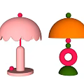 Candy table lamp 3d model