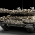 German Tank Leopard 2a4 Modern Main Battle Tank 3d model