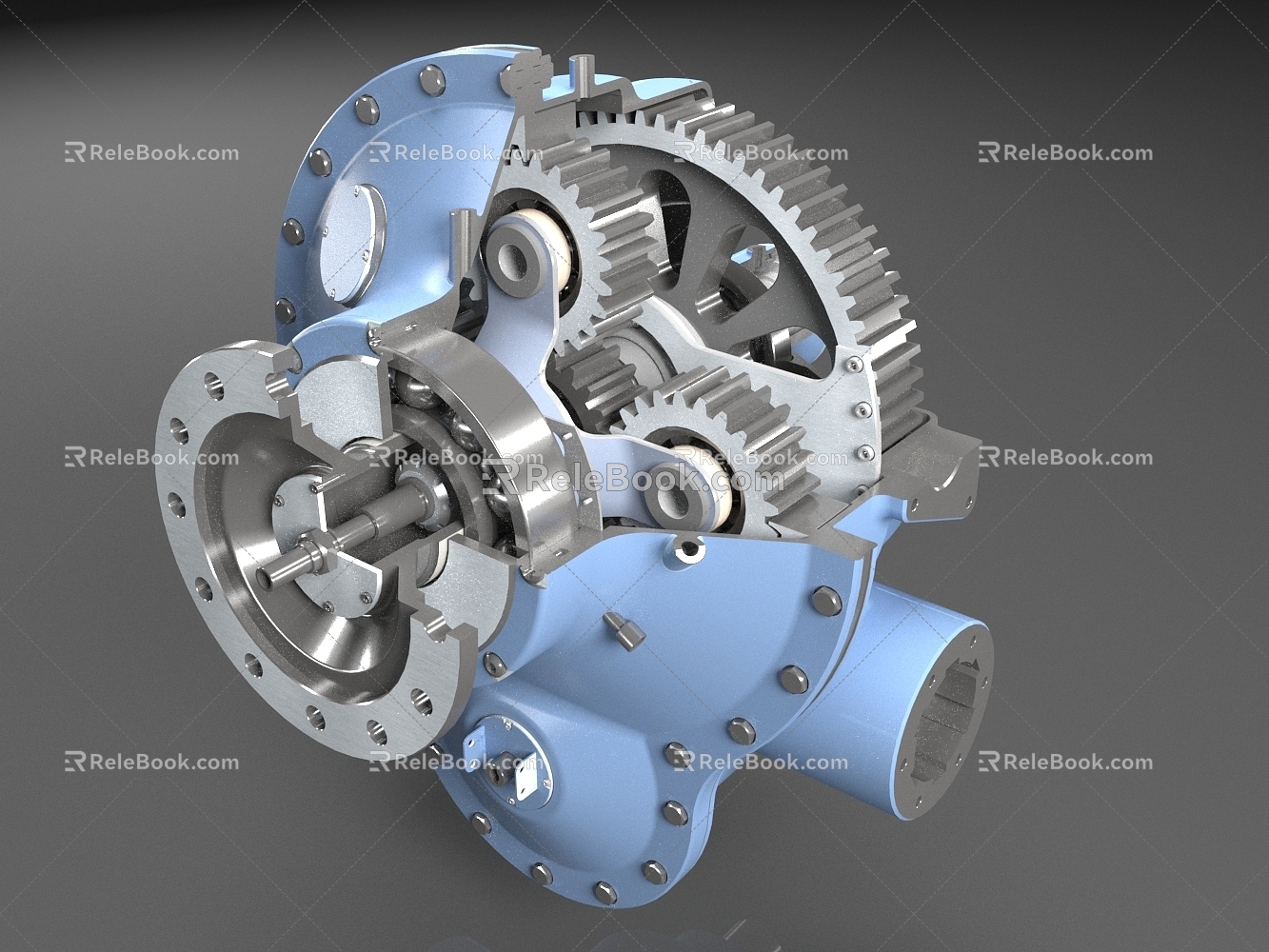 Transmission structure Gear transmission structure 3d model