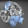 Transmission structure Gear transmission structure 3d model