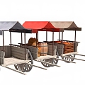 Market cart 3d model