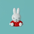 toy doll cute rabbit 3d model