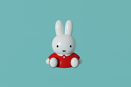 toy doll cute rabbit 3d model