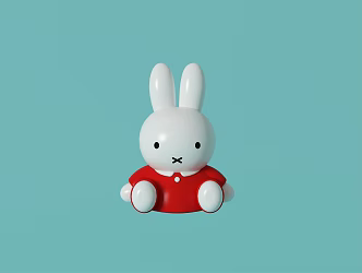 toy doll cute rabbit 3d model