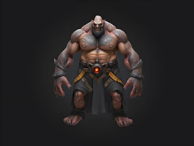 Game Movie and TV Role Warrior Orc Giant 3d model