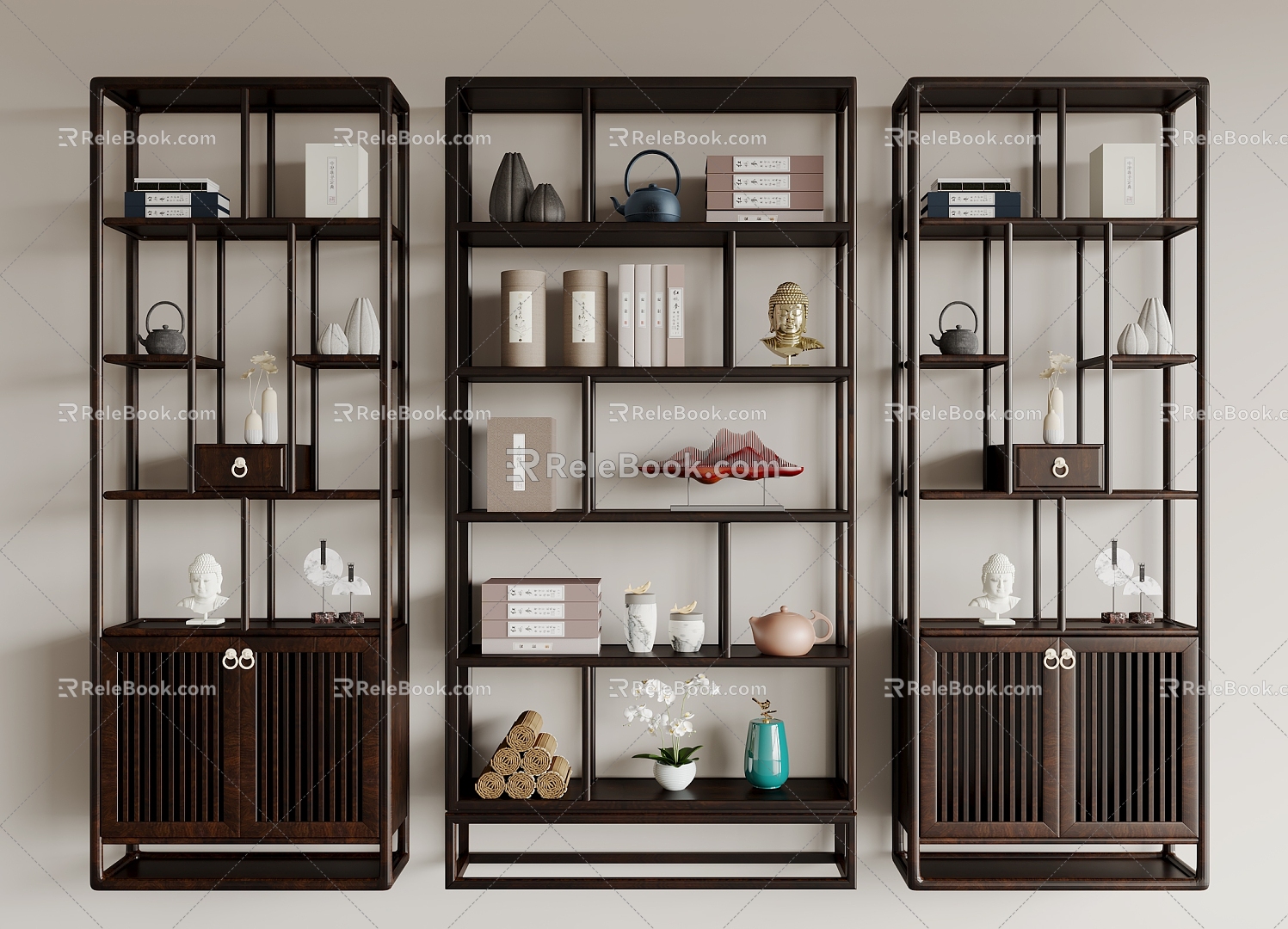 New Chinese Antique Rack 3d model