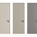 Modern Hinged Doors in White Beige Gray and Black for Home Interior
