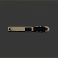 Modern Tan Tactical Pistol With Ergonomic Grip And Black Accents