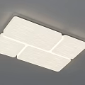 Modern LED Ceiling Light With White Sleek Design Geometric Panels And Soft Bright Illumination