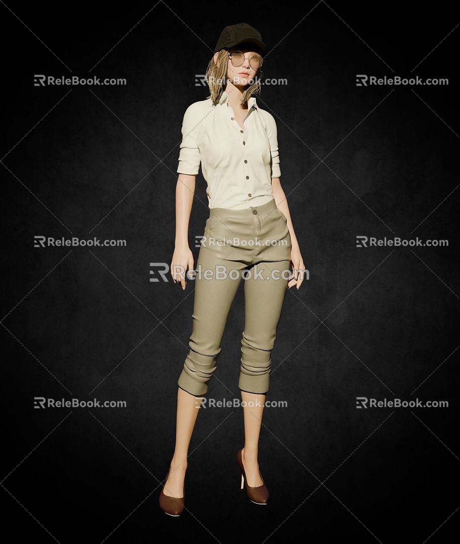 fashion woman 3d model