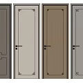 Modern Swing Doors With Different Designs For Home Interior Decoration 3d model