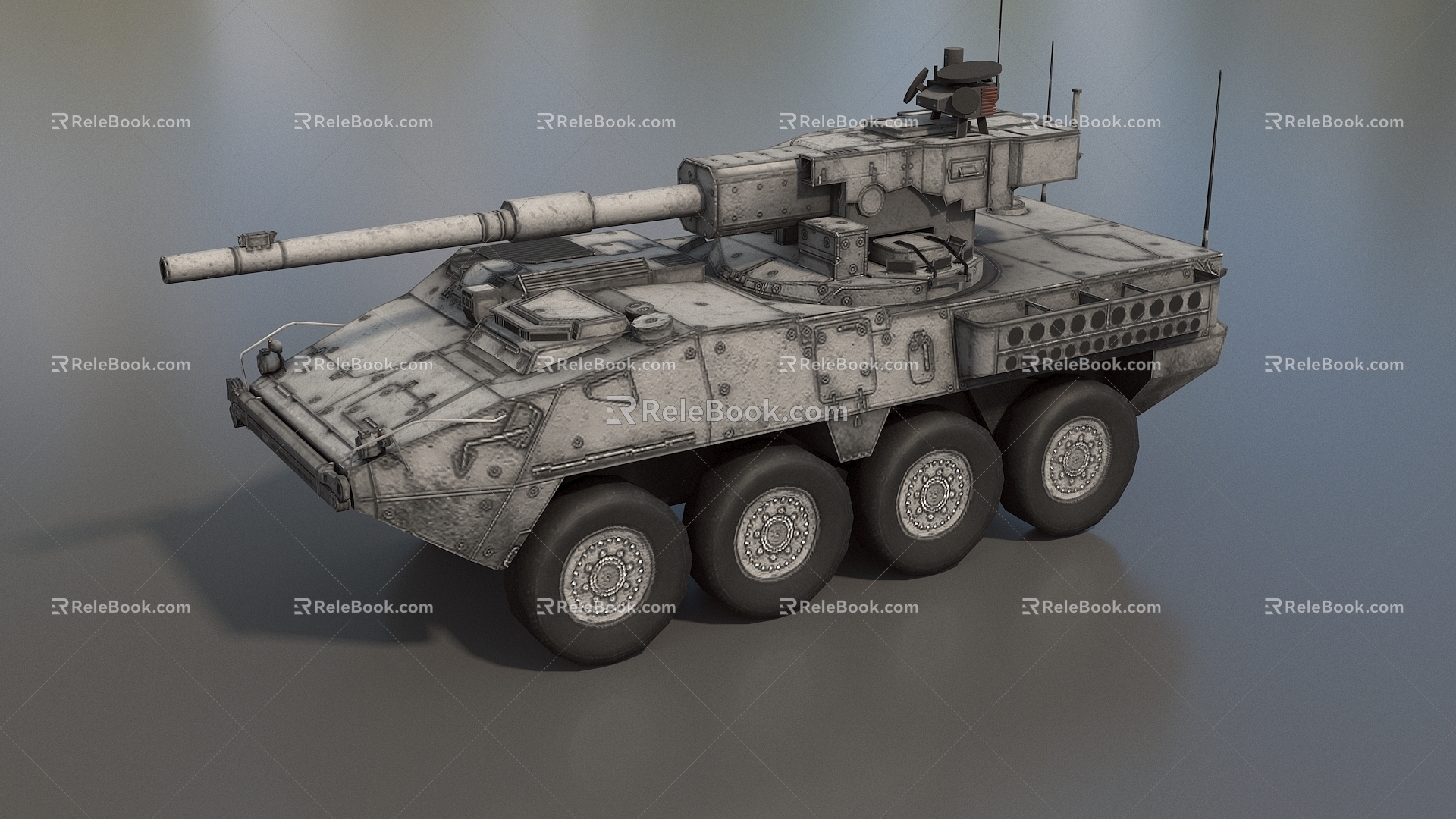 Armored Vehicle Stryker Armored Transport Vehicle Armored Carrier Launcher Light Infantry Fighting Vehicle Low Face Number Low Model Simple Model Game Sub-era Movie and TV Level 3d model