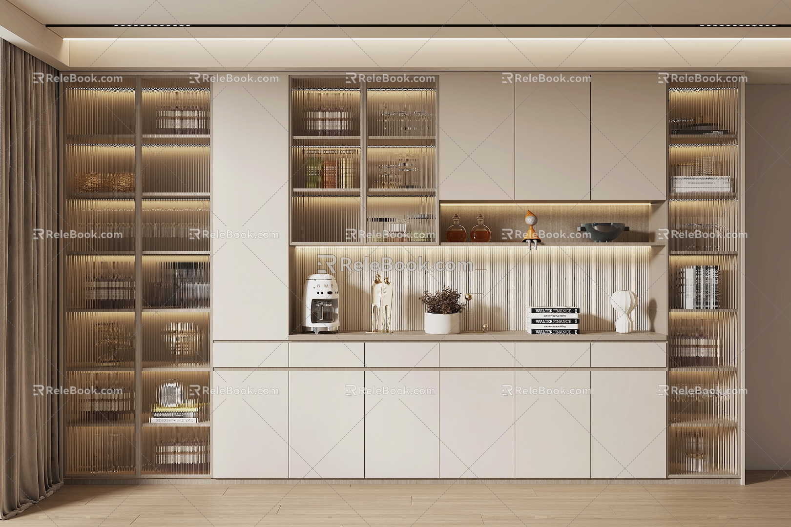 Modern Wine Cabinet 3d model