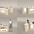 Booth Display Cabinet Model 3d model
