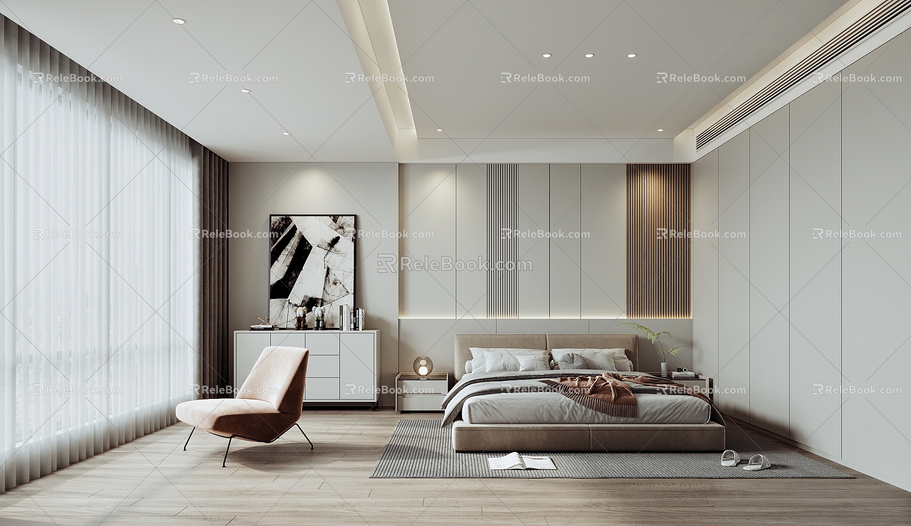 Modern Bedroom 3d model