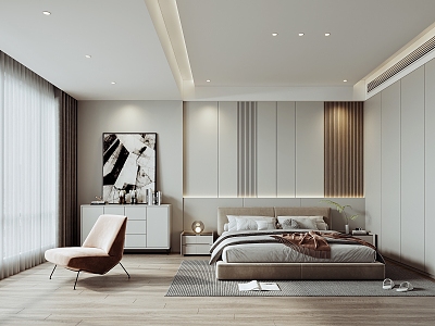 Modern Bedroom 3d model