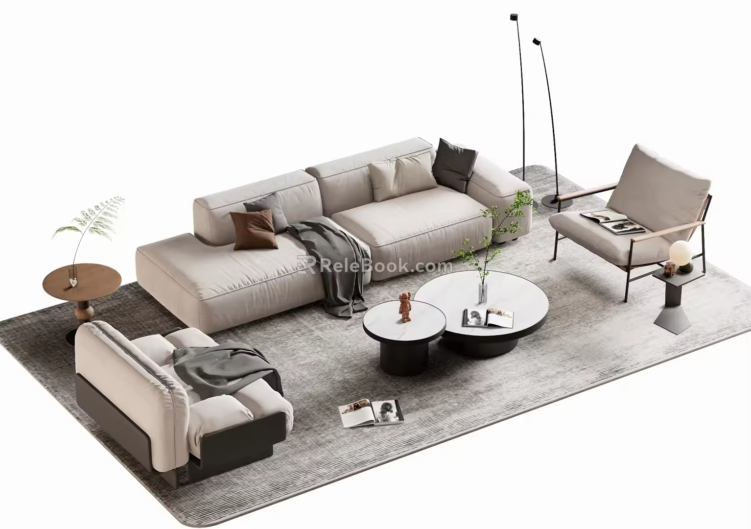 Sofa coffee table 3d model