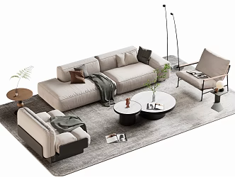 Sofa coffee table 3d model