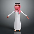 Modern Game Character Arab Virtual Character Virtual Character Movie Character 3d model