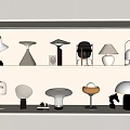 Modern Table Lamp Table Lamp Combination Reading Lamp Mushroom Lamp Art Table Lamp 3d model