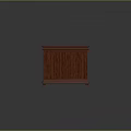 Classic Wooden Office Desk With Drawers And Metal Handles Flat Surface Design
