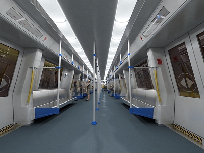 modern subway car model