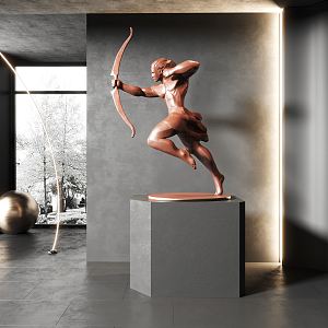 Modern Sculpture Figure Sculpture 3d model