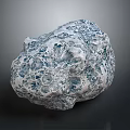 Natural Blue White Stone With Porous Surface And Unique Natural Texture