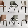 Modern Dining Chairs In Multiple Colors With Leather Seats And Metal Legs