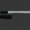 Sharpie Permanent Marker With White Body And Black Cap For Daily Use