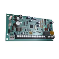 Green Circuit Board With Capacitors Resistors Integrated Circuits And Solder Points