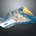 Geography, topography, mountain shape, ridge, ridge, valley, mountain range, canyon, geomorphology, mountain peak, mountain body 3d model