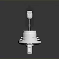 Transparent Light Bulb With White Base And Clear Glass Structure