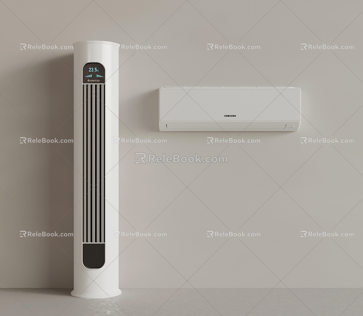 13 Air Conditioner Modern Air Conditioner Vertical Air Conditioner Wall Mounted Air Conditioner 3d model