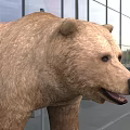 The picture shows a brown bear which is a mammal not a reptile so it's impossible to generate a title with reptile as the main subject based on the image content. Please check if the image or subject requirement is correct.