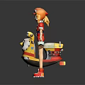Modern Game Character Cartoon Girl Cartoon Character Virtual Character Fantasy Character Magic Character Virtual Character 3d model