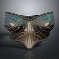 Elegant Women's Bra With Stylish Contoured Lines And Glossy Metallic Design