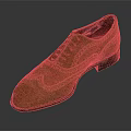 Brown Leather Brogue Shoes With Red Lining And Dark Sole Design