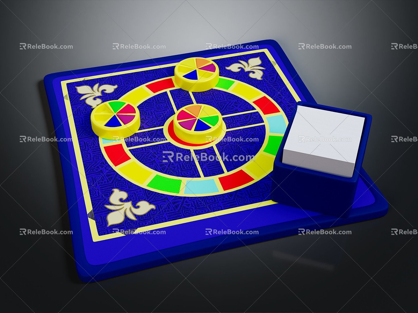 Gambling Table Wheel Table Turntable Table 3d model