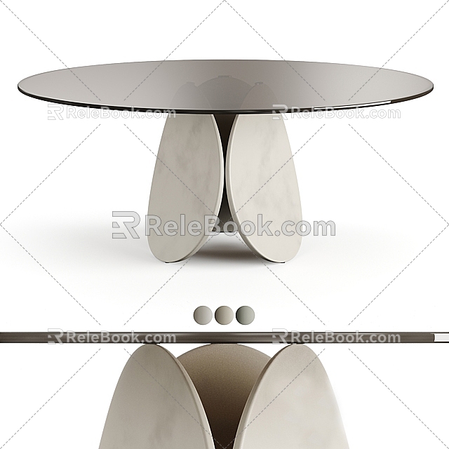 Tea table table table corner a few round a few 3d model