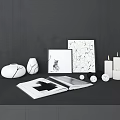 Modern ornaments combination 3d model