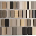 Diverse Decorative Wall Panels with Various Colors and Wood Textures for Interior Design