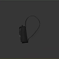 Black Modern Minimalist Backpack With Adjustable Straps And Metal Buckles