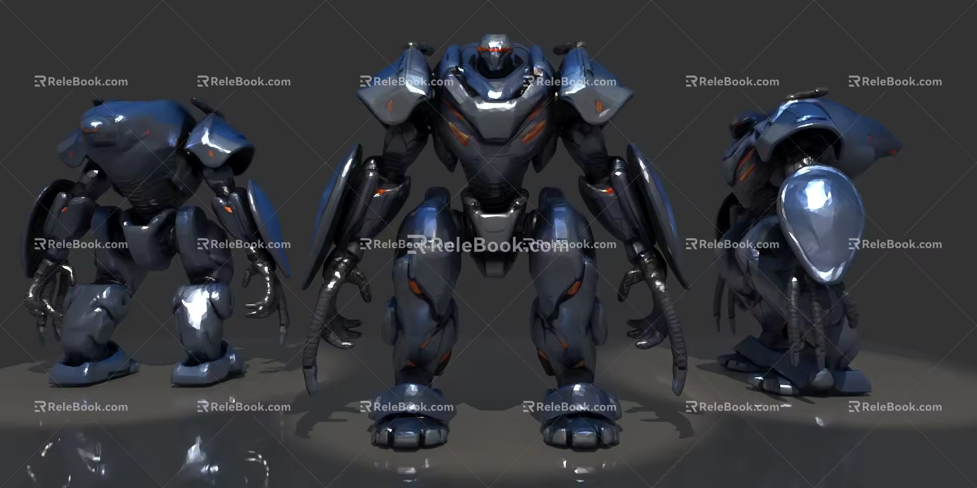 Robot Fighting Robot Mecha Warrior Alien Armor Mechanical Armor Armor Toys Ornaments Mechanical Ornaments Game Characters 3d model