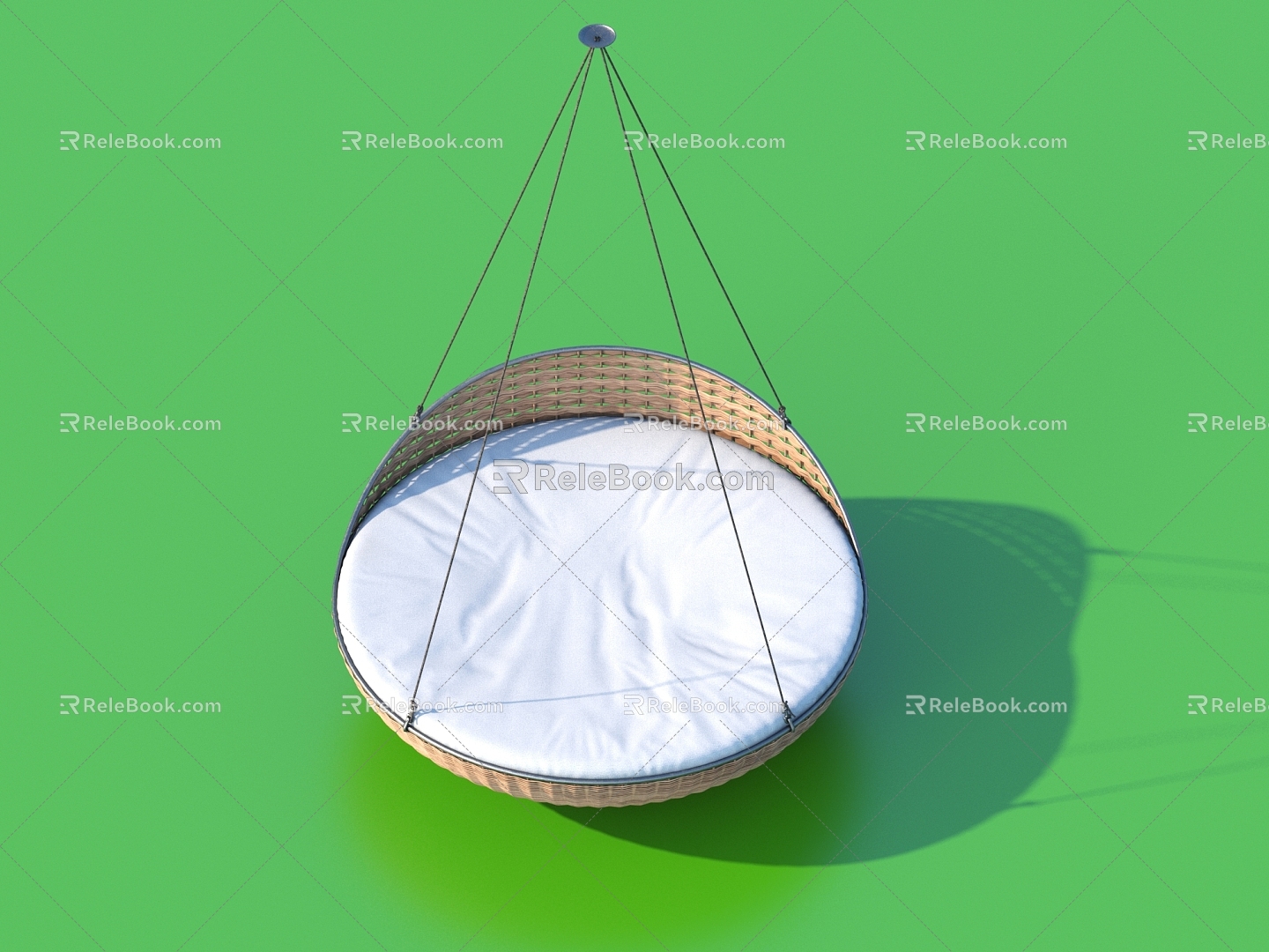 Courtyard Sit Bed Hammock 3d model