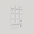 Switch socket panel combination 3d model