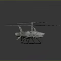 Metallic Helicopter Featuring Main Rotors Tail Rotor And Streamlined Body Design