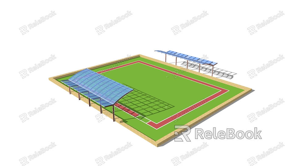 Modern Stadium Gate Court model